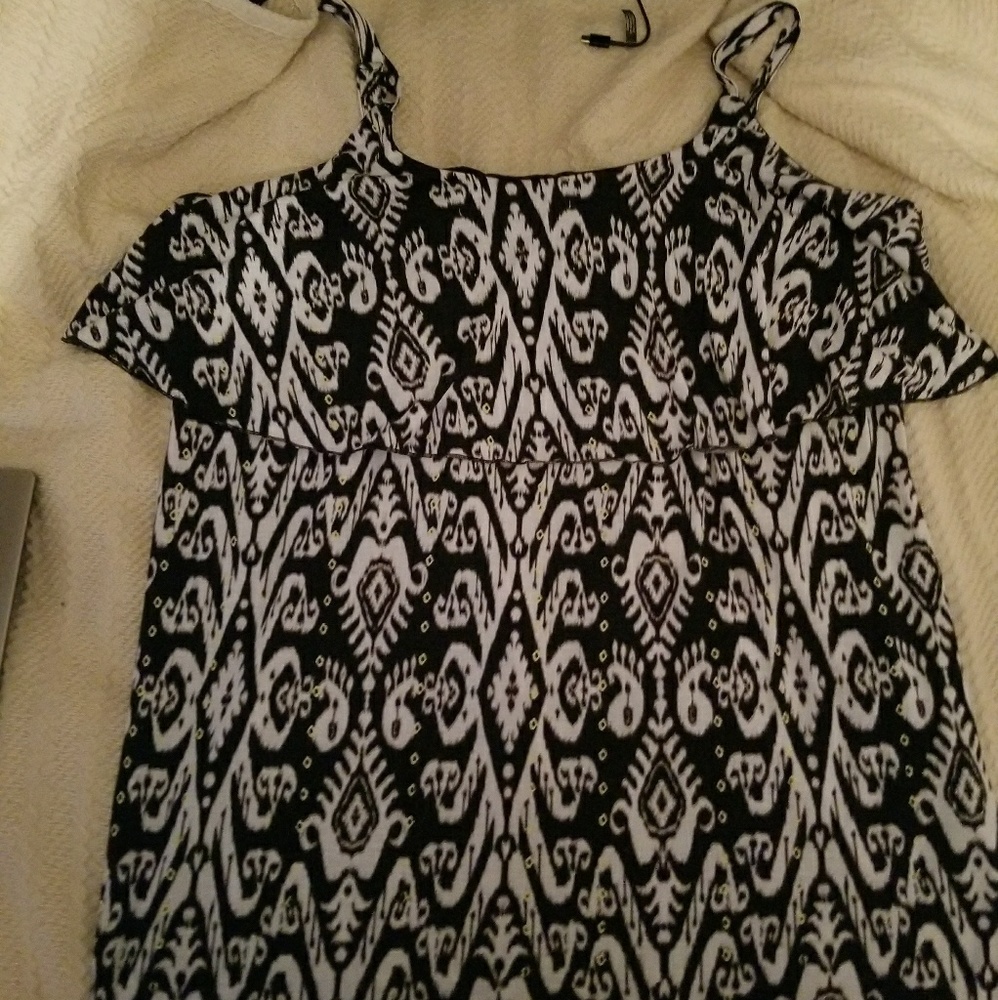 Tribal pattern maxi dress